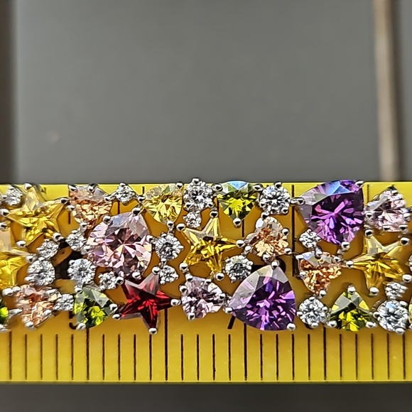 Charles Winston for JTV Sterling Silver & Bella Luce Gemstone Bracelet - Picture 9 of 16